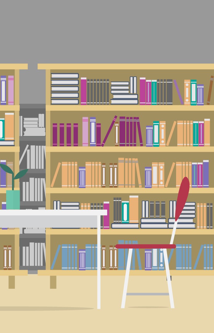 Library - Illustration Background